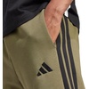 image:imageadidas Mens Essentials 3Stripes Fleece PantsOlive StrataBlack