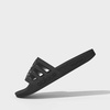 image:imageadidas Unisex Adult Adilette Shower SlideBlackBlackSilver Metallic