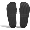 image:imageadidas Unisex Adult Adilette Shower SlideBlackBlackSilver Metallic