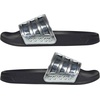 image:imageadidas Unisex Adult Adilette Shower SlideBlackSilver MetallicSilver Metallic