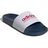 image:imageadidas Unisex Adult Adilette Shower SlideWhiteBetter ScarletTeam Navy Blue