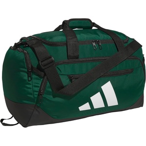 image:imageadidas Defender 5 Duffel Bag for Sports Gym and Travel BlackSilver Metallic OSFATeam Dark Green