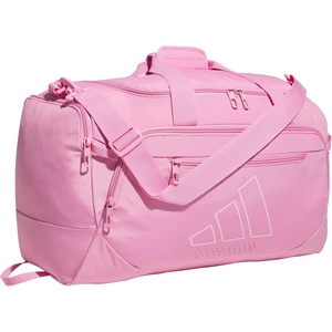 image:imageadidas Defender 5 Duffel Bag for Sports Gym and Travel BlackSilver Metallic OSFATropic BloomClear Pink