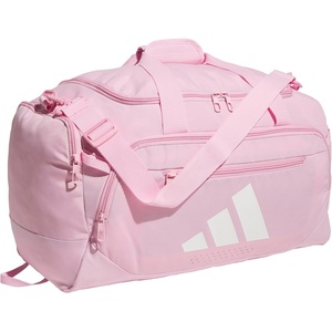 image:imageadidas Defender 5 Duffel Bag for Sports Gym and Travel BlackSilver Metallic OSFATrue PinkWhite