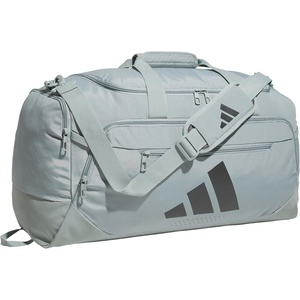 image:imageadidas Defender 5 Duffel Bag for Sports Gym and Travel BlackSilver Metallic OSFAWonder Sage GreenGrey Six