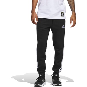 image:imageadidas Mens Essentials 3Stripes Fleece PantsBlackWhite