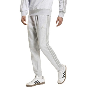 image:imageadidas Mens Essentials 3Stripes Fleece PantsLight Grey HeatherMedium Grey Heather