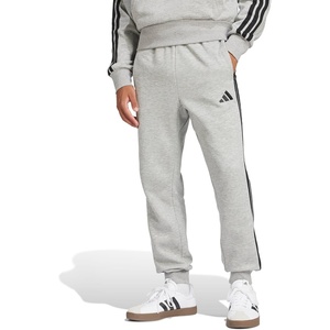 image:imageadidas Mens Essentials 3Stripes Fleece PantsMedium Grey HeatherBlack