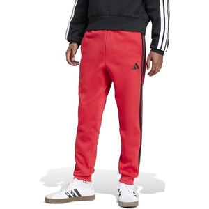 image:imageadidas Mens Essentials 3Stripes Fleece PantsPure RubyBlack