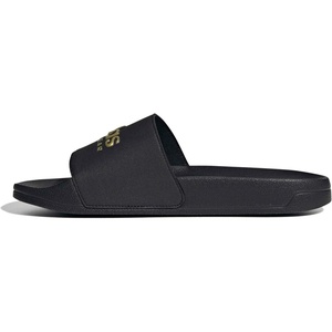 image:imageadidas Unisex Adult Adilette Shower SlideBlackBlackMatte Gold