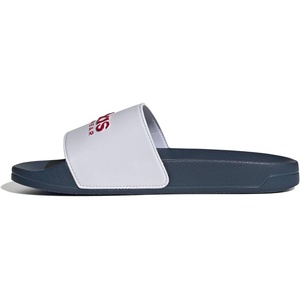 image:imageadidas Unisex Adult Adilette Shower SlideWhiteBetter ScarletTeam Navy Blue