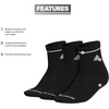 image:imageadidas Cushioned Sport High Quarter Socks 3Pairs Durable amp ComfortableBlackWhite2