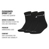 image:imageadidas Cushioned Sport High Quarter Socks 3Pairs Durable amp ComfortableBlackWhite3