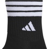 image:imageadidas Cushioned Sport High Quarter Socks 3Pairs Durable amp ComfortableBlackWhite3stripe4