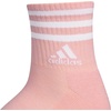 image:imageadidas Cushioned Sport High Quarter Socks 3Pairs Durable amp ComfortableSemi Pink SparkGreyWhite3stripe3