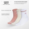 image:imageadidas Cushioned Sport High Quarter Socks 3Pairs Durable amp ComfortableWarm Clay PinkAluminaWhite2