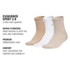 image:imageadidas Cushioned Sport High Quarter Socks 3Pairs Durable amp ComfortableWarm Sandstone BeigeWhiteWonder Beige3