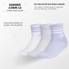 image:imageadidas Cushioned Sport High Quarter Socks 3Pairs Durable amp ComfortableWhiteClear Onix GreyViolet Tone Purple3stripe3