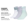 image:imageadidas Cushioned Sport High Quarter Socks 3Pairs Durable amp ComfortableWhitePowder Teal GreenHalo Mint Green3stripe3
