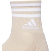 image:imageadidas Cushioned Sport High Quarter Socks 3Pairs Durable amp ComfortableWonder BeigeWhiteAlumina Heather3stripe3