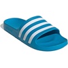 image:imageadidas Mens Adilette Aqua Slide Casual Sandals Casual  BlackSolar BlueWhiteSolar Blue