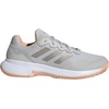image:imageadidas Womens Gamecourt 2 Tennis ShoesGreyCyber MetallicPowder Coral