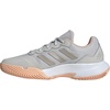 image:imageadidas Womens Gamecourt 2 Tennis ShoesGreyCyber MetallicPowder Coral