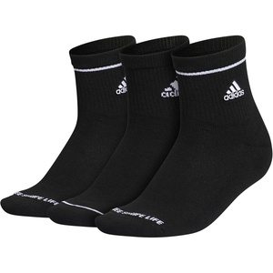 image:imageadidas Cushioned Sport High Quarter Socks 3Pairs Durable amp ComfortableBlackWhite2