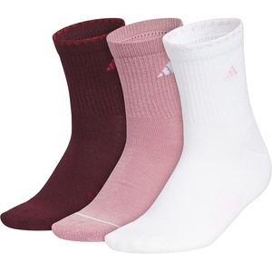 image:imageadidas Cushioned Sport High Quarter Socks 3Pairs Durable amp ComfortableMaroonMagic Mauve PurpleWhiteLuxe