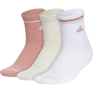 image:imageadidas Cushioned Sport High Quarter Socks 3Pairs Durable amp ComfortableWarm Clay PinkAluminaWhite2
