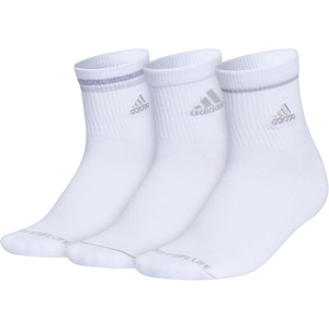 image:imageadidas Cushioned Sport High Quarter Socks 3Pairs Durable amp ComfortableWhiteClear Onix Grey2