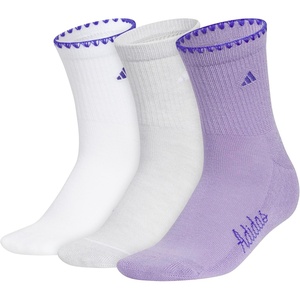 image:imageadidas Cushioned Sport High Quarter Socks 3Pairs Durable amp ComfortableWhiteClear Onix GreyMagic Lilac PurpleLuxe