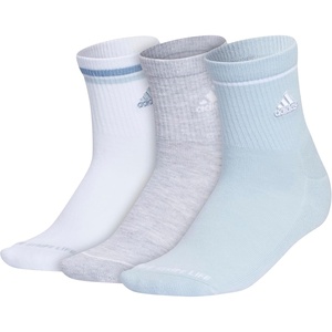 image:imageadidas Cushioned Sport High Quarter Socks 3Pairs Durable amp ComfortableWonder BlueCool Light HeatherWhite2