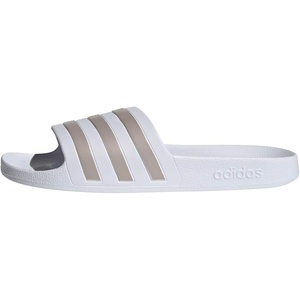 image:imageadidas Mens Adilette Aqua Slide Casual Sandals Casual  BlackWhitePlatino MetWhite