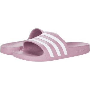 image:imageadidas Womens Adilette Aqua SlideCherry MetallicWhiteCherry Metallic
