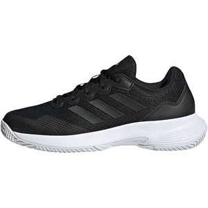 image:imageadidas Womens Gamecourt 2 Tennis ShoesCore Black Core Black Silver