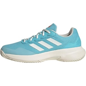image:imageadidas Womens Gamecourt 2 Tennis ShoesLight Aqua Off White Bright Red