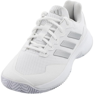 image:imageadidas Womens Gamecourt 2 Tennis ShoesWhiteSilver MetallicWhite