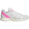 image:imageAdidas Womens Courtflash PickleballWhiteSilver MetallicLucid Pink