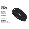 image:imageadidas Alphaskin Tie Headband3BlackWhite