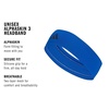 image:imageadidas Alphaskin Tie Headband3Collegiate Royal BlueBlack