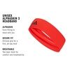 image:imageadidas Alphaskin Tie Headband3RedBlack