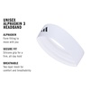 image:imageadidas Alphaskin Tie Headband3WhiteBlack