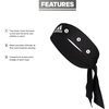 image:imageadidas Alphaskin Tie HeadbandTie1BlackWhite