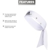 image:imageadidas Alphaskin Tie HeadbandTie1WhiteBlack