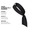 image:imageadidas Alphaskin Tie HeadbandTie2BlackWhite
