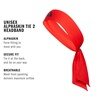 image:imageadidas Alphaskin Tie HeadbandTie2RedBlack