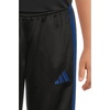 image:imageadidas Boys 3Stripe Jogger Pants  Big and Little Kids  100 Polyester Athletic Training Pants with Elastic WaistbandBlack With Blue