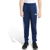 image:imageadidas Boys 3Stripe Jogger Pants  Big and Little Kids  100 Polyester Athletic Training Pants with Elastic WaistbandDark Blue