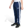 image:imageadidas Boys 3Stripe Jogger Pants  Big and Little Kids  100 Polyester Athletic Training Pants with Elastic WaistbandDark Blue